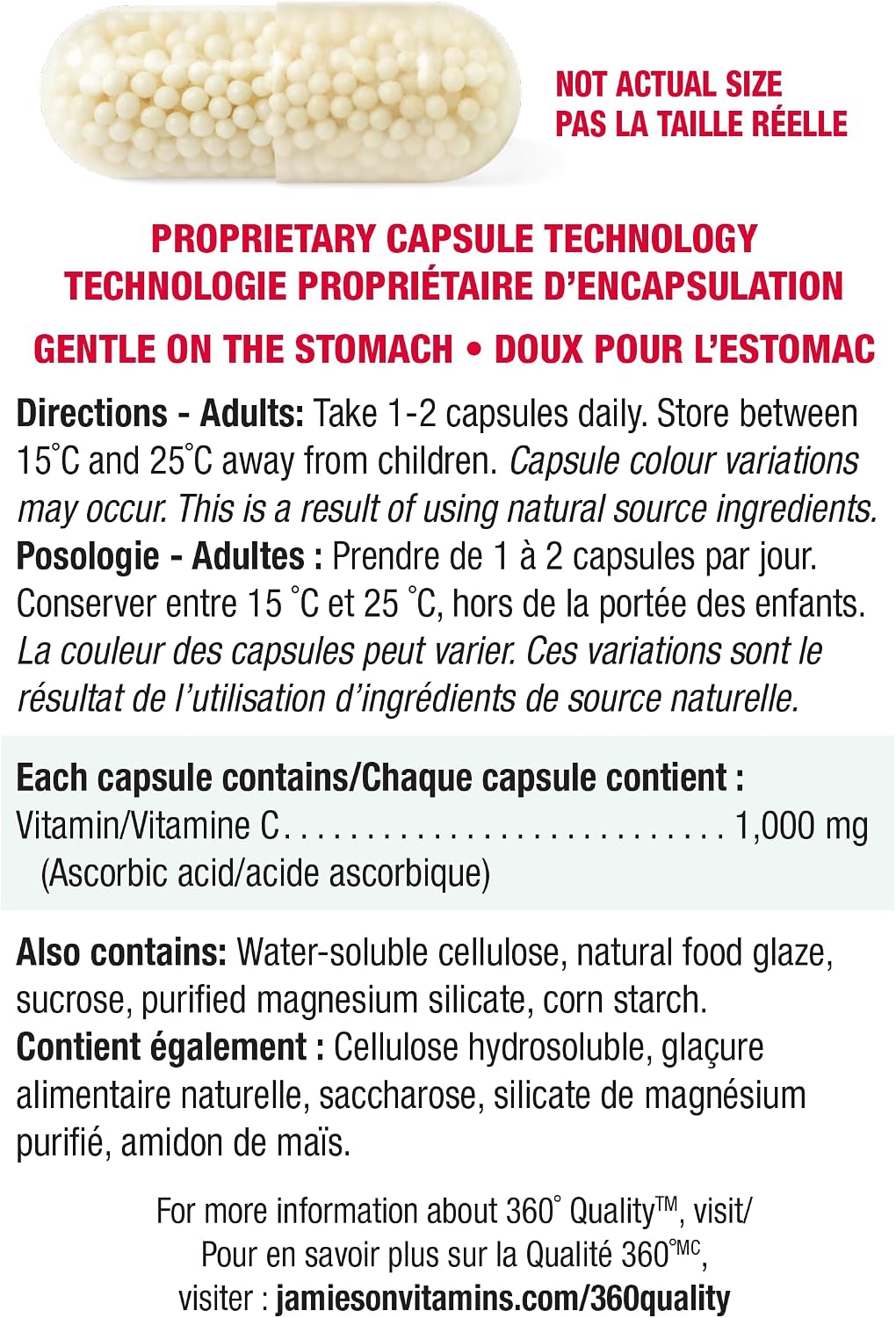 Jamieson Extra-C 1000 mg 75 Cápsulas de Vitamina C