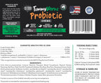 TummyWorks Probióticos para Perros - 120 Masticables Suaves para la Salud Digestiva, Intestinal, Inmunidad, Energía, Alergias, Piel y Pelaje - 10 Cepas, 5 mil millones de UFC con 6 Enzimas