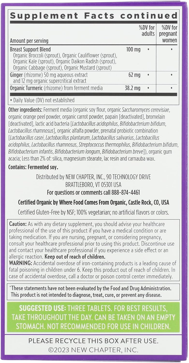 New Chapter Organic Perfect Prenatal, 192 tabletas