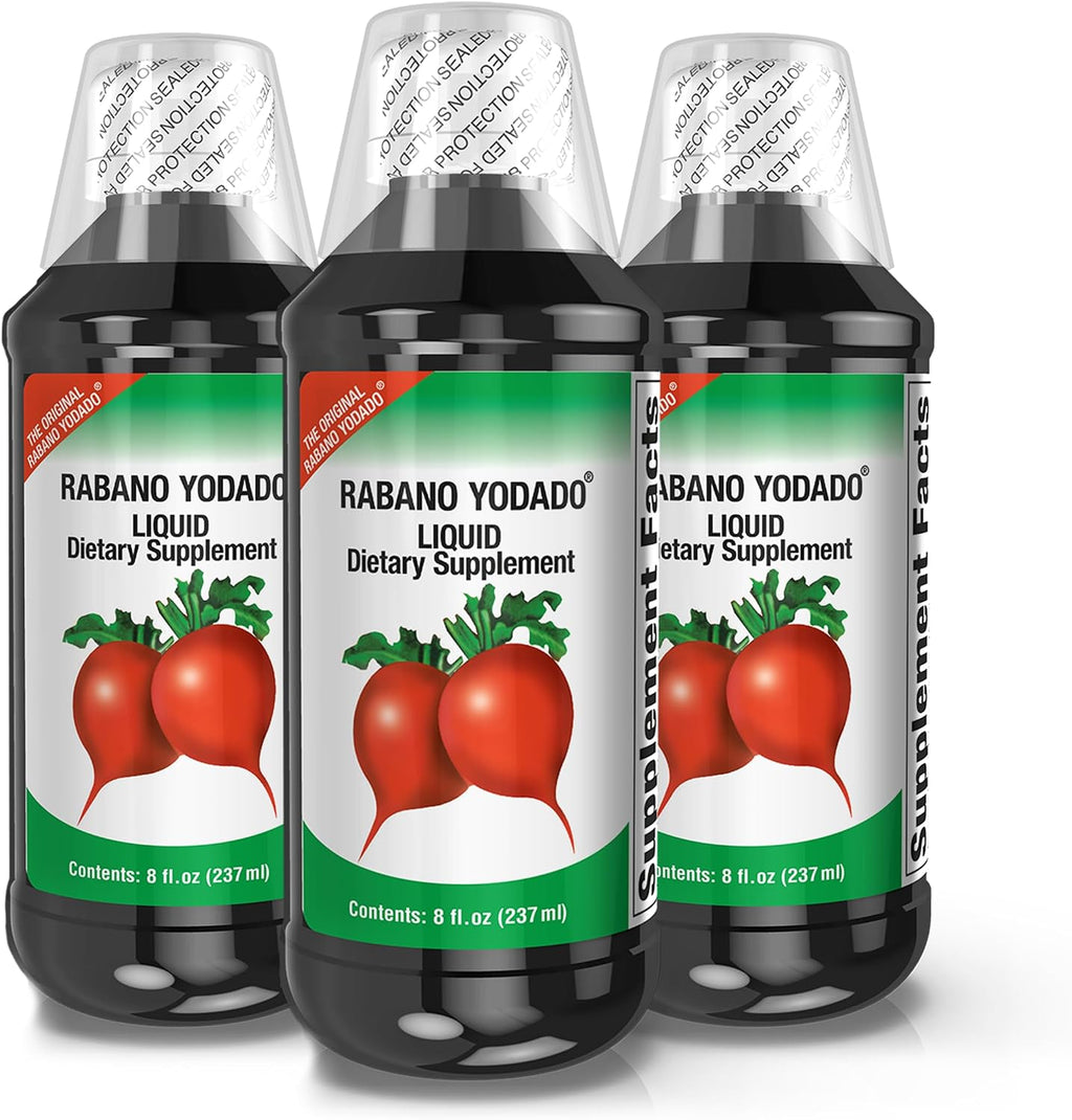 Suplemento Líquido de Rábano Yodado con Yodo y Vitaminas B1, B6 y B12, 237 ml