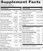 NATURELO Bariatric Multivitamin - One Daily with Iron - Suplemento para Cirugía Bariátrica - Nutrición Natural - 60 Cápsulas Veganas