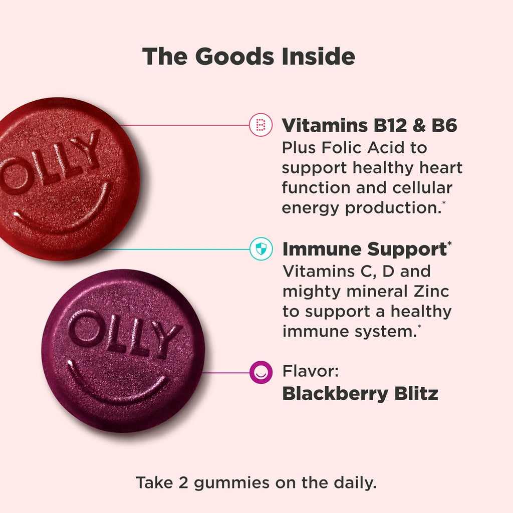 OLLY Multivitamínico para Hombres en Gomitas – 120 gomitas (60 días)