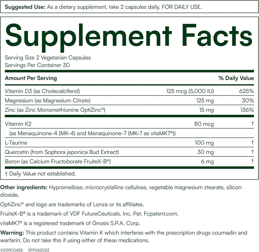 Purity Products Advanced Vitamin D Men's Formula - 60 Cápsulas Vegetarianas