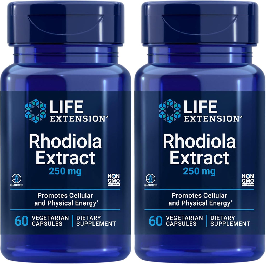 Life Extension Extracto de Rhodiola rosea, 250 mg, 60 Cápsulas Vegetarianas
