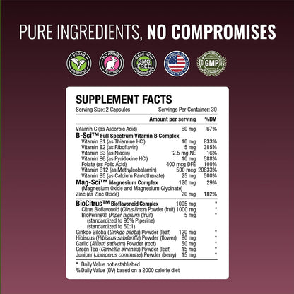 Approved Science Tinnitol – Suplemento de Bioflavonoides para la Salud Auditiva, 60 Cápsulas – Image 4