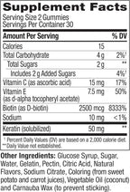 OLLY Undeniable Beauty Gummies - Biotina, Vitamina C y Queratina - 60 Gominolas