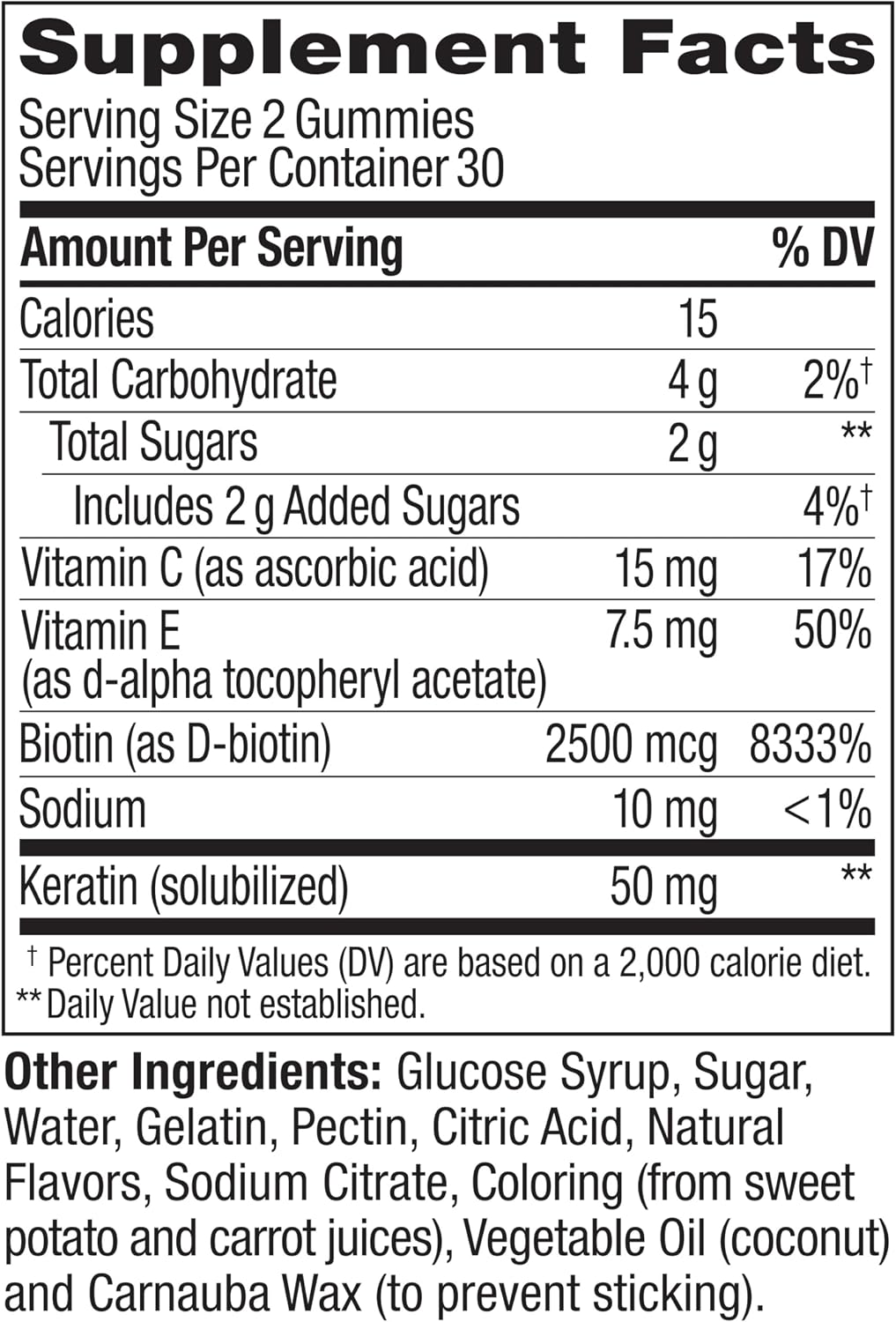 OLLY Undeniable Beauty Gummies - Biotina, Vitamina C y Queratina - 60 Gominolas