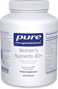 Pure Encapsulations Women's Nutrients 40+ - Multivitamínico para Mujeres Mayores de 40 Años - 360 Cápsulas