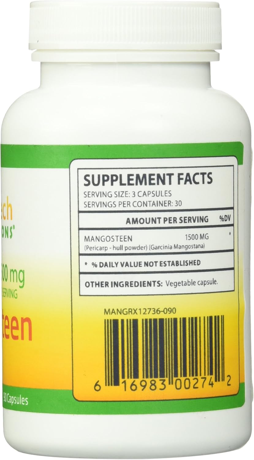Biotech Nutritions Pure Mangosteen Capsules, 90 Cápsulas