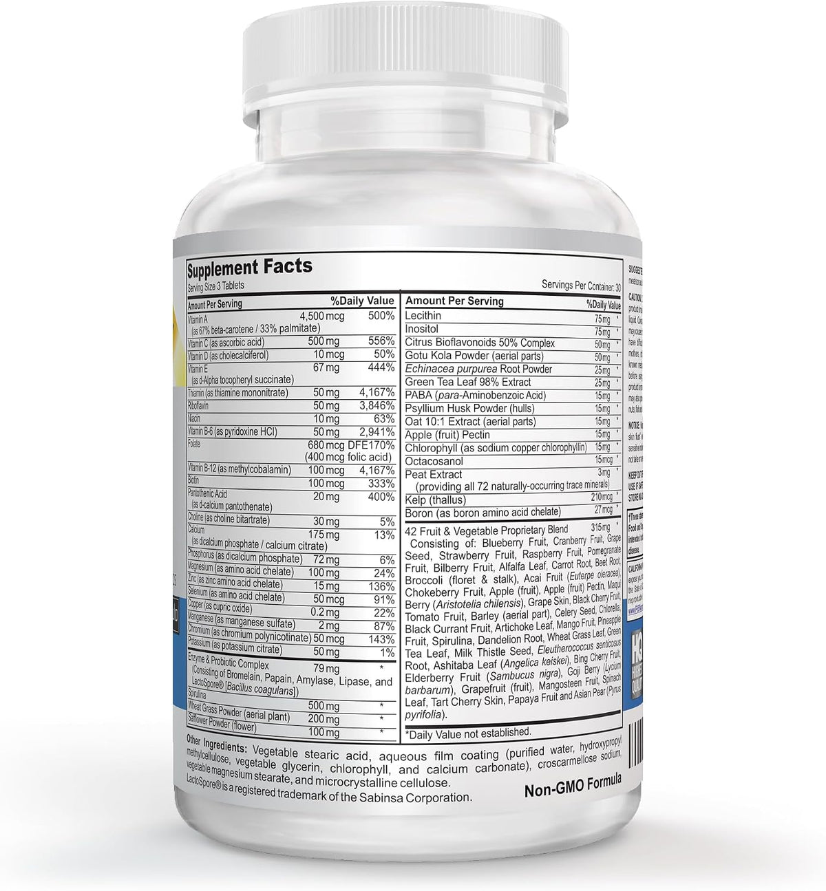 Vitalité Now! Multivitamínico Vegano – Protección antioxidante: Las vitaminas C y E contribuyen a proteger las – Image 3