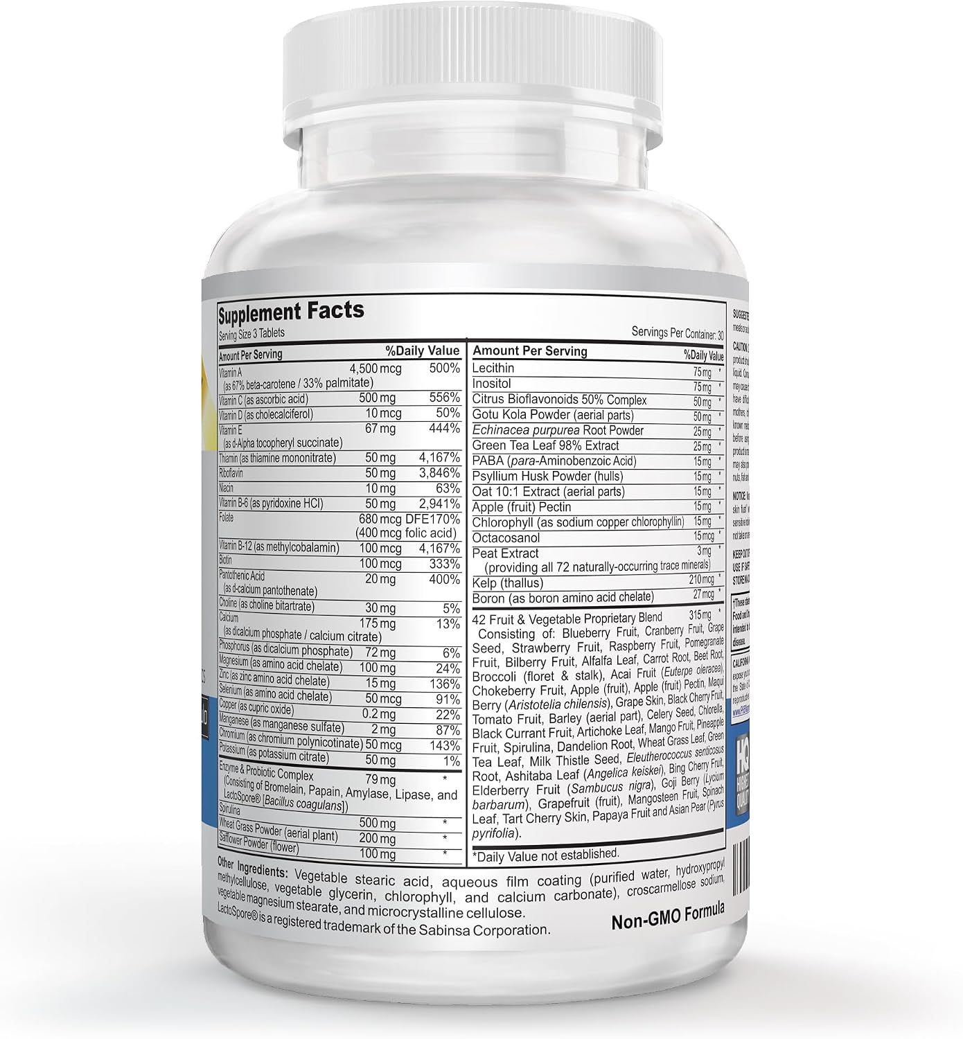 Vitalité Now! Multivitamínico Vegano Completo con Superalimentos, Hierbas, Verduras y Frutas Rojas - 90 Comprimidos