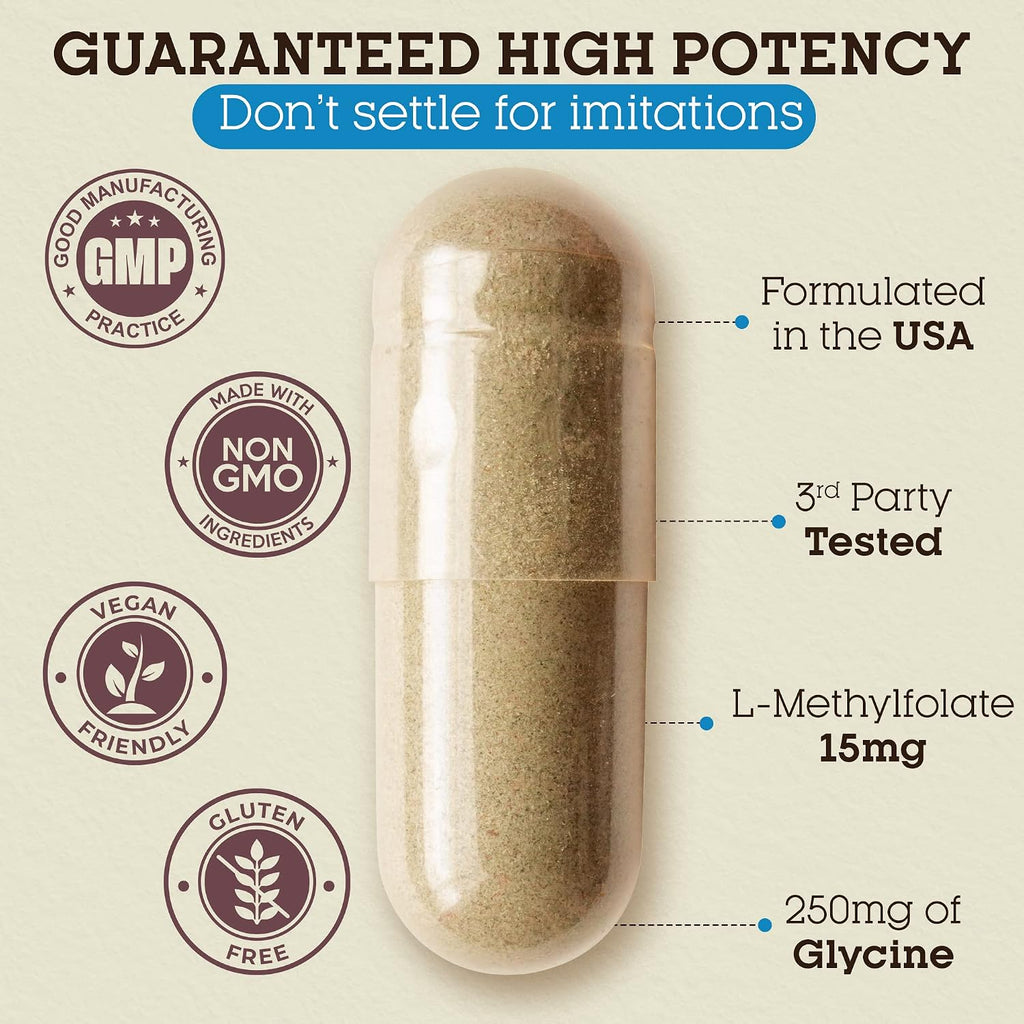 Teraputics L-Metilfolato 15 mg | 120 Cápsulas Veganas