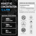 DRINK HRW Rejuvenation Tabletas de Agua con Hidrógeno Molecular: 12 ppm H2, Patentado, Fabricado en EE.UU., Certificado IHSA - Suplemento de Hidrógeno y Magnesio (Raspberry, 60 uds)