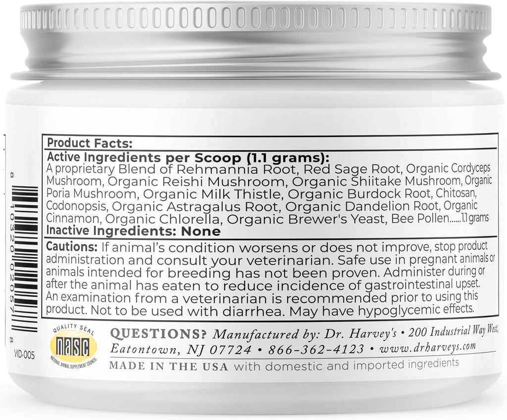 Dr. Harvey's Kidney Health - Suplemento de Apoyo Renal para Perros (113 g)