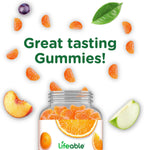 Lifeable Vitamin C Gummies para Adultos | 750 mg | Sabor Naranja | Vegano | 90 Gominolas