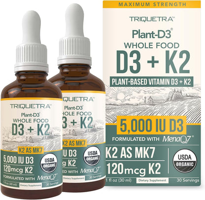 Organic Plant D3 + K2 (5000 UI D3) - – Sin aditivos: libre de OGM, gluten, conservantes, y aditivos artificiales. – Image 7