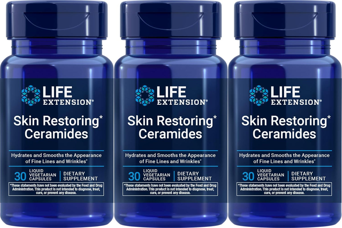 Life Extension Skin Restoring Ceramidas, 50 Cápsulas Vegetales - Complemento de Fitoceramidas – Image 4