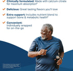 Bariatric Fusion Calcium Chews - Citrato de Calcio con Vitamina D3 - Masticable Sabor Fresa - 60 unidades