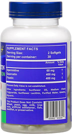 Nikoni Liposomal Spermidina, Quercetina, Fisetina 860mg - Apoyo al Envejecimiento Saludable, Renovación Celular, Función Cognitiva - 60 Cápsulas Blandas