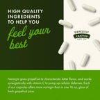 Swanson Naringina 500 mg - Bioflavonoide Cítrico Antioxidante (60 Cápsulas, Paquete de 2)
