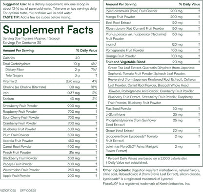 Purity Products Super Reds Powder - Mezcla de Superalimentos con Fito nutrientes, Antioxidantes y Luteína - 330 g – Image 2