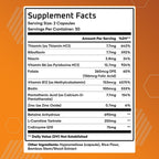 Ben's Natural Health Daily Energy con Vitaminas B y CoQ10 - 60 Cápsulas