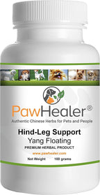 PawHealer Hind Leg Weakness: Yang Floating - 100 g de Polvo Herbal para Perros