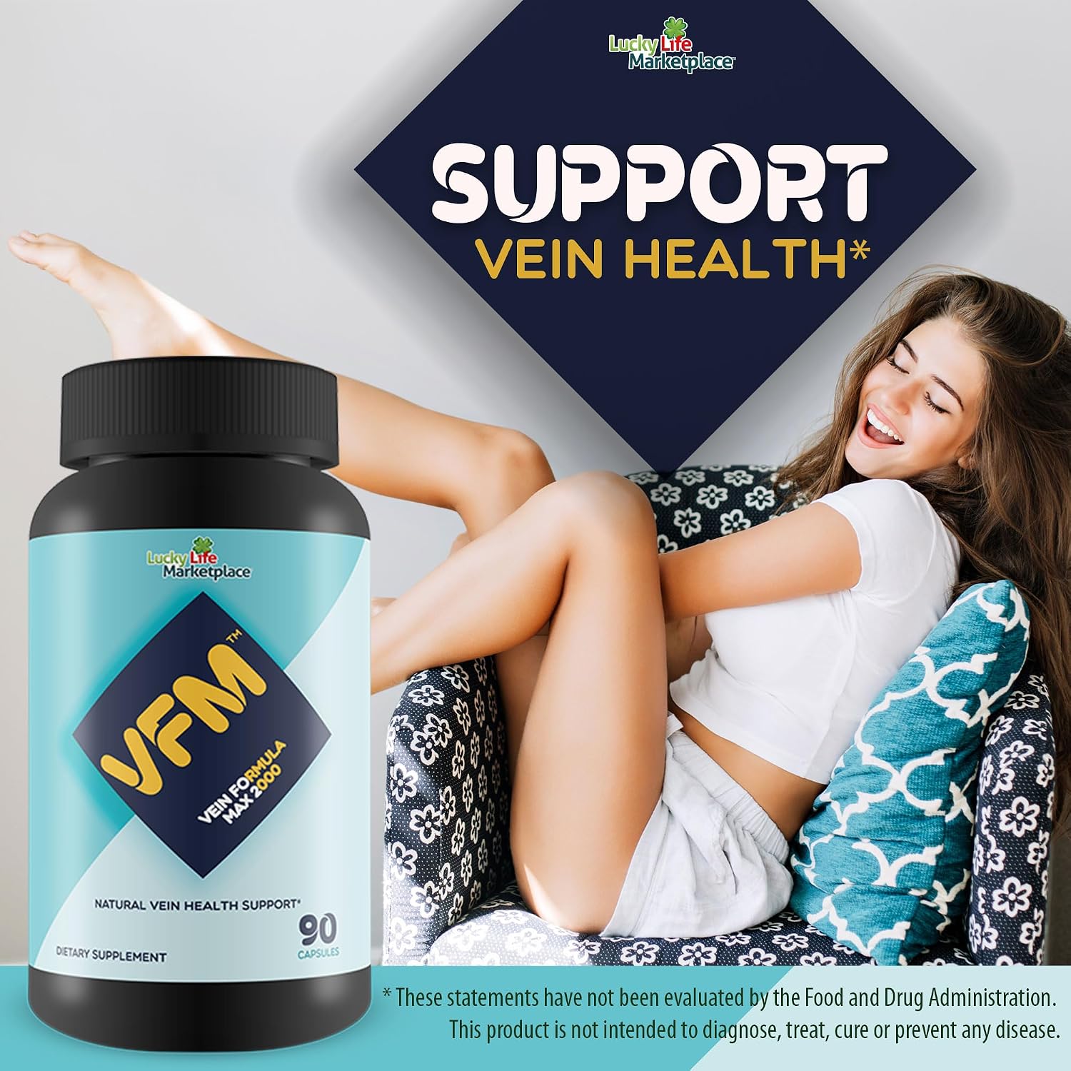 VFM Vein Formula Max 2000 - Suplemento para la Salud Venosa y Circulación
