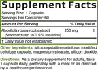 Bronson Rhodiola Rosea Cápsulas Vegetarianas - Hierba Adaptógena - Ayuda para el Estrés, Estado de Ánimo y Salud Cerebral - No Transgénico, 60 Unidades