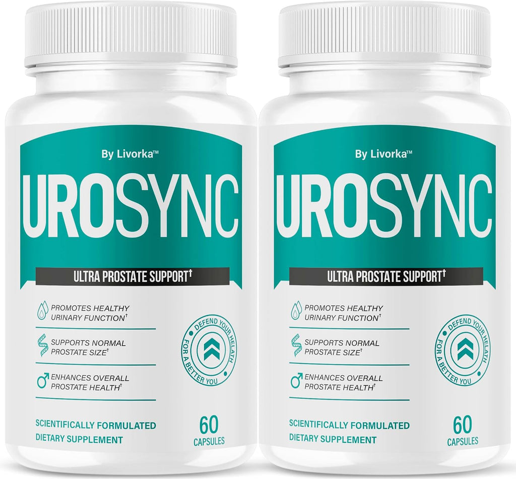 (Pack de 2) UroSync Cápsulas - Suplemento Oficial para Hombres con Ingredientes Naturales, Fórmula Avanzada Premium, UroSynic para el Bienestar Diario, 120 Cápsulas para 2 Meses