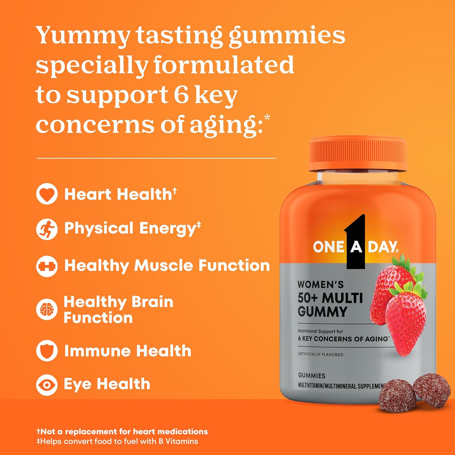 One A Day Multivitamínico Gummy para Mujeres 50+ - 110 Gominolas