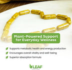 B’Leaf Nature Berberina Phytosome, 120 Cápsulas – 1100 mg de Berberina para el Apoyo Metabólico y Cardiovascular – Vegano, Sin Gluten, No-GMO