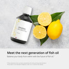 ZINZINO - BalanceOil+ Lemon - Complemento de Omega-3 con Aceite de Pescado y Aceite de Oliva Virgen Extra - 300ml