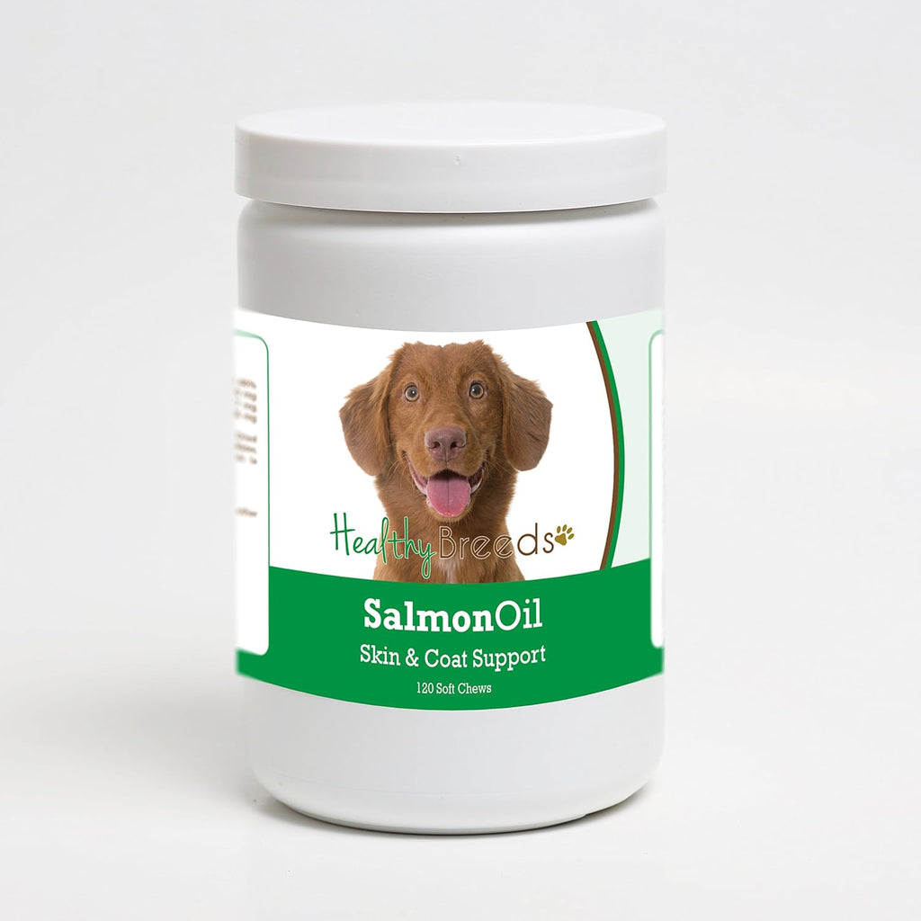 Healthy Breeds Nova Scotia Duck Tolling Retriever Aceite de Salmón Masticables Blandos 120 unidades