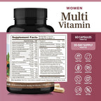 ForestLeaf Multivitamínico Diario para Mujeres, 60 Cápsulas Veganas
