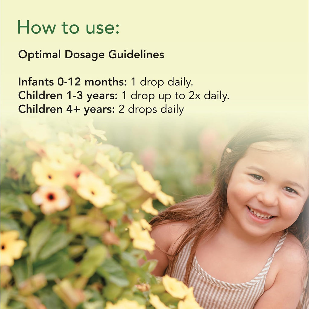 ChildLife Essentials Gotas Orgánicas de Vitamina D3 para Bebés y Niños, 400 IU, Sin Sabor