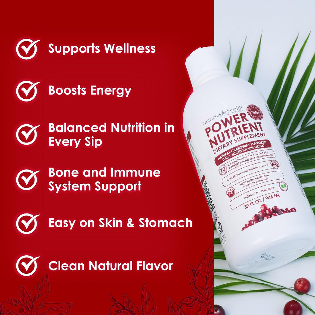 Rawleigh Power Nutrient Multivitamínico Líquido (946 ml) - Sabor Arándano
