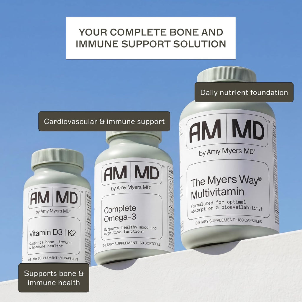 Amy Myers MD Vitamina D3/K2 10.000 UI - 30 Cápsulas