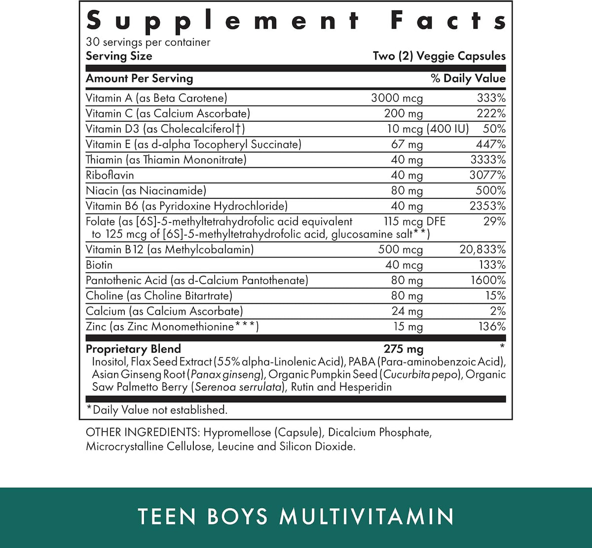 Michael's Health Teen Boys Multivitamínico – Vitamina C: Contribuye a la protección de las células frente al daño – Image 2