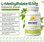 Our Daily Vites L-Metilfolato 15mg - 120 Cápsulas