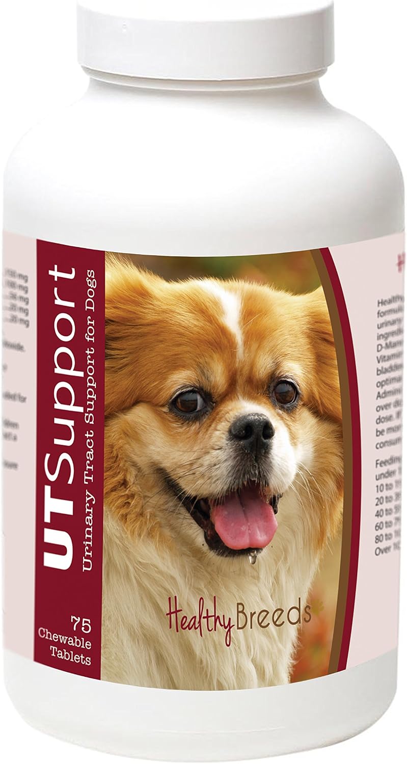 Healthy Breeds Comprimidos Masticables de Arándano para Perros Tibetan Spaniel - Apoyo Urinario - 75 Unidades