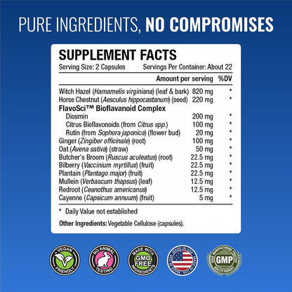 Approved Science TestiCare – Apoyo Venoso – Castaño de Indias (220 mg): Tradicionalmente utilizado para apoyar la – Image 6
