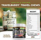 Clean Pets Travel Chews - Masticables calmantes para perros con jengibre y melatonina