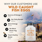 Ancestral Supplements Omega 3 Huevas de Pescado Salvaje, 2400mg, 180 Cápsulas