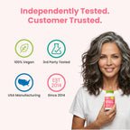 HairAnew Vitaminas para el Crecimiento del Cabello - 5000mcg Biotina - Vegano - 60 Cápsulas (3 Paquete)