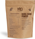 MB Herbals Babul Bark Powder 8 oz (227 g) - Polvo de Corteza de Babul | Acacia Nilotica | Silvestre
