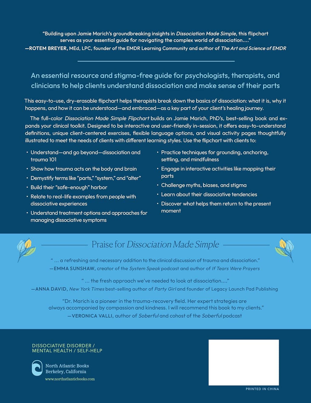 The Dissociation Made Simple Flipchart: A Visual Guide for Clinicians Working with Dissociative Clients--Addresses dissociation as a symptom of CPTSD, OSDD, DID, and trauma