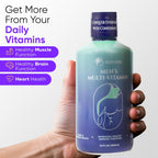 Multivitamínico para Hombre | 960ml (32 Fl.oz) | Sabor Superior | Natural | Energía Líquida | Elevatic