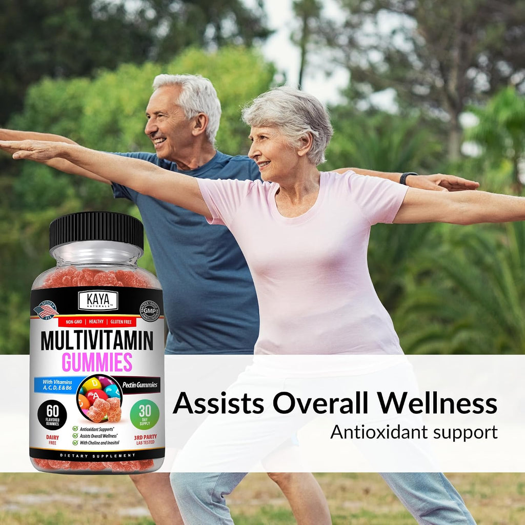 Kaya Naturals Adult Multi Vitamin Gummy - 60 Gominolas Multivitamínicas para Adultos