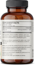 Futurebiotics Vitamina D3 10.000 IU (250 mcg) – 360 Comprimidos para Músculos y Sistema Inmunitario